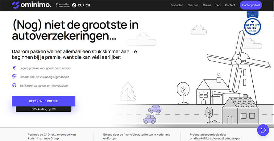 Ominimo website screenshot